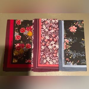 Dozen cotton flower bandanas